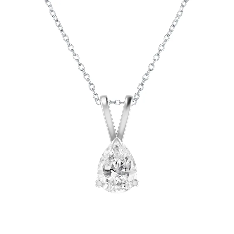 V3 Jewelry Sterling Silver with Moissanite Solitaire Pendant sold by Zulily