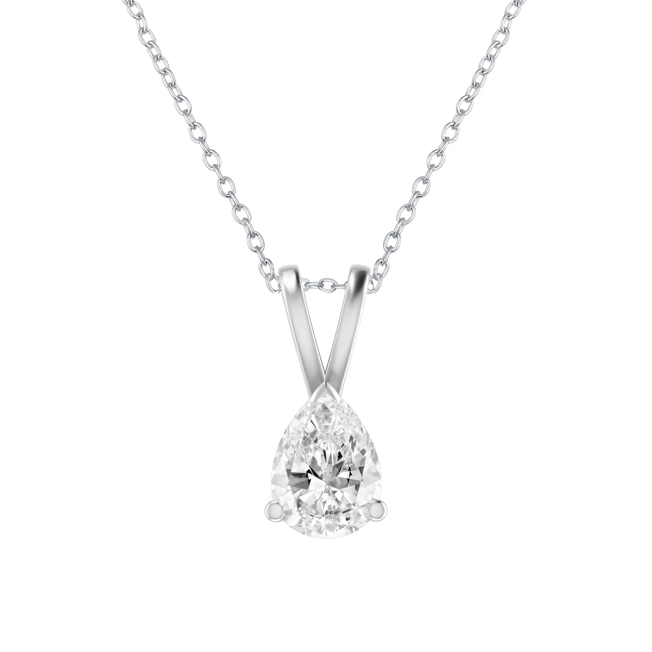 V3 Jewelry Sterling Silver with Moissanite Solitaire Pendant sold by Zulily