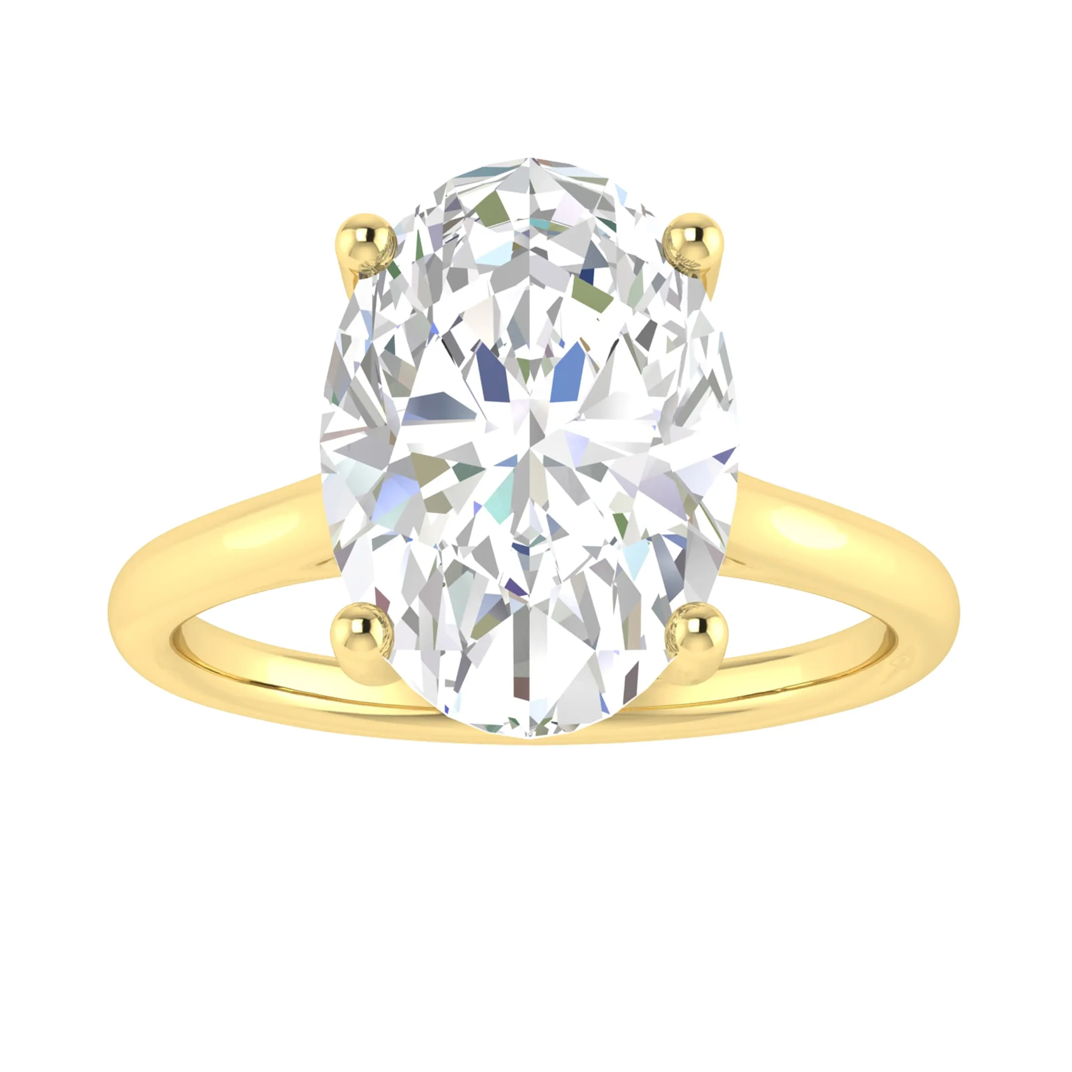 V3 Jewelry Gold Over Sterling Silver with Moissanite Solitaire Ring sold by Zulily product image thumbnail 4