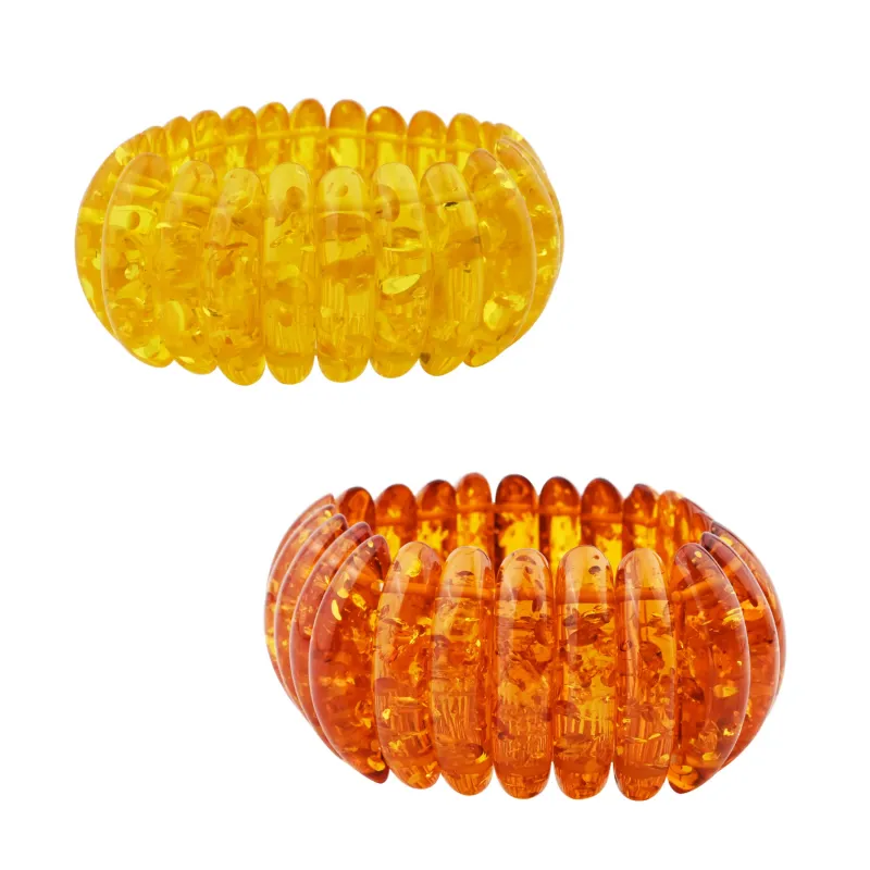 V3 Jewelry Set of Two Multi Color Amber Stretch Bracelet sold by Zulily