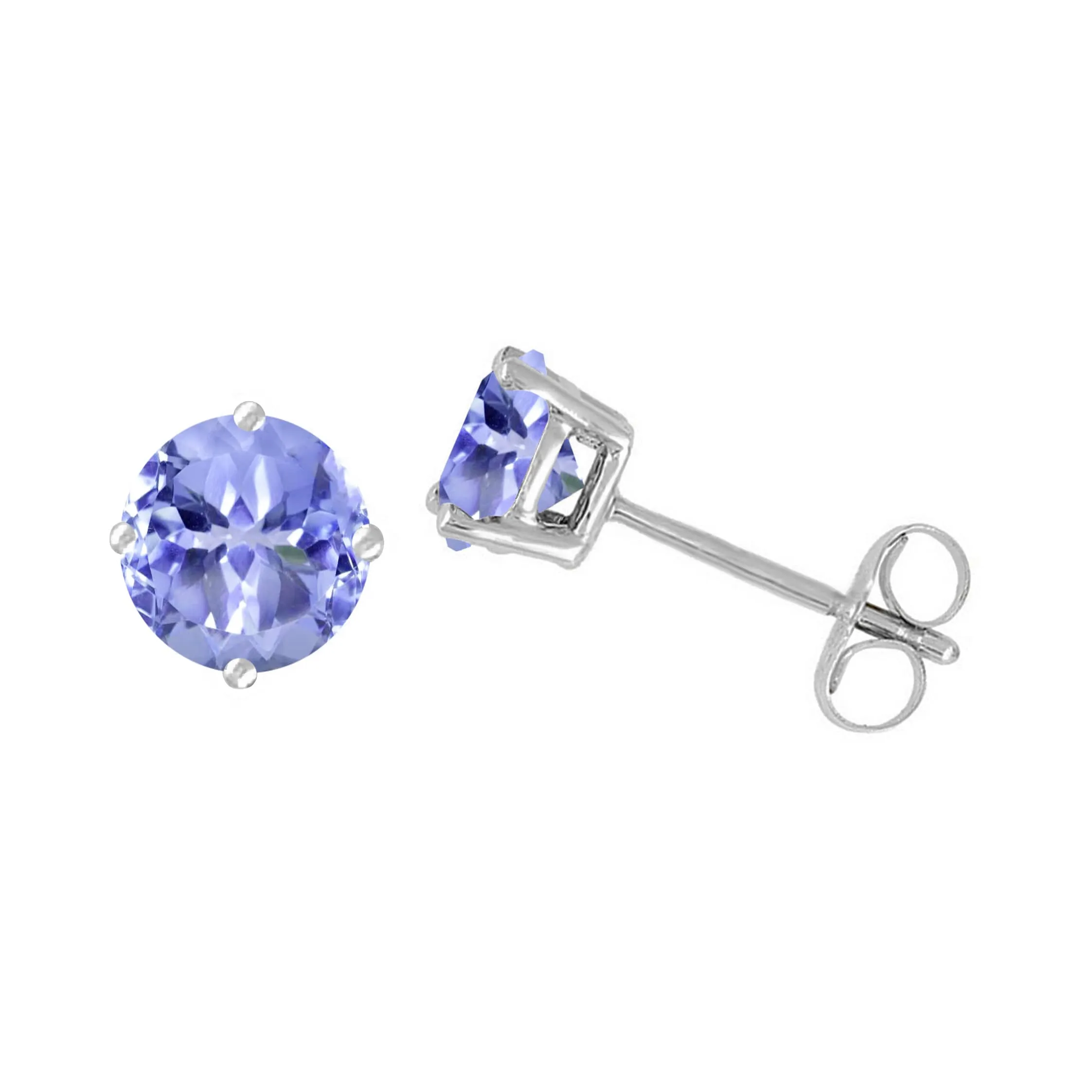 Sterling Silver 1.0CT Natural Tanzanite Stud Earrings sold by Zulily