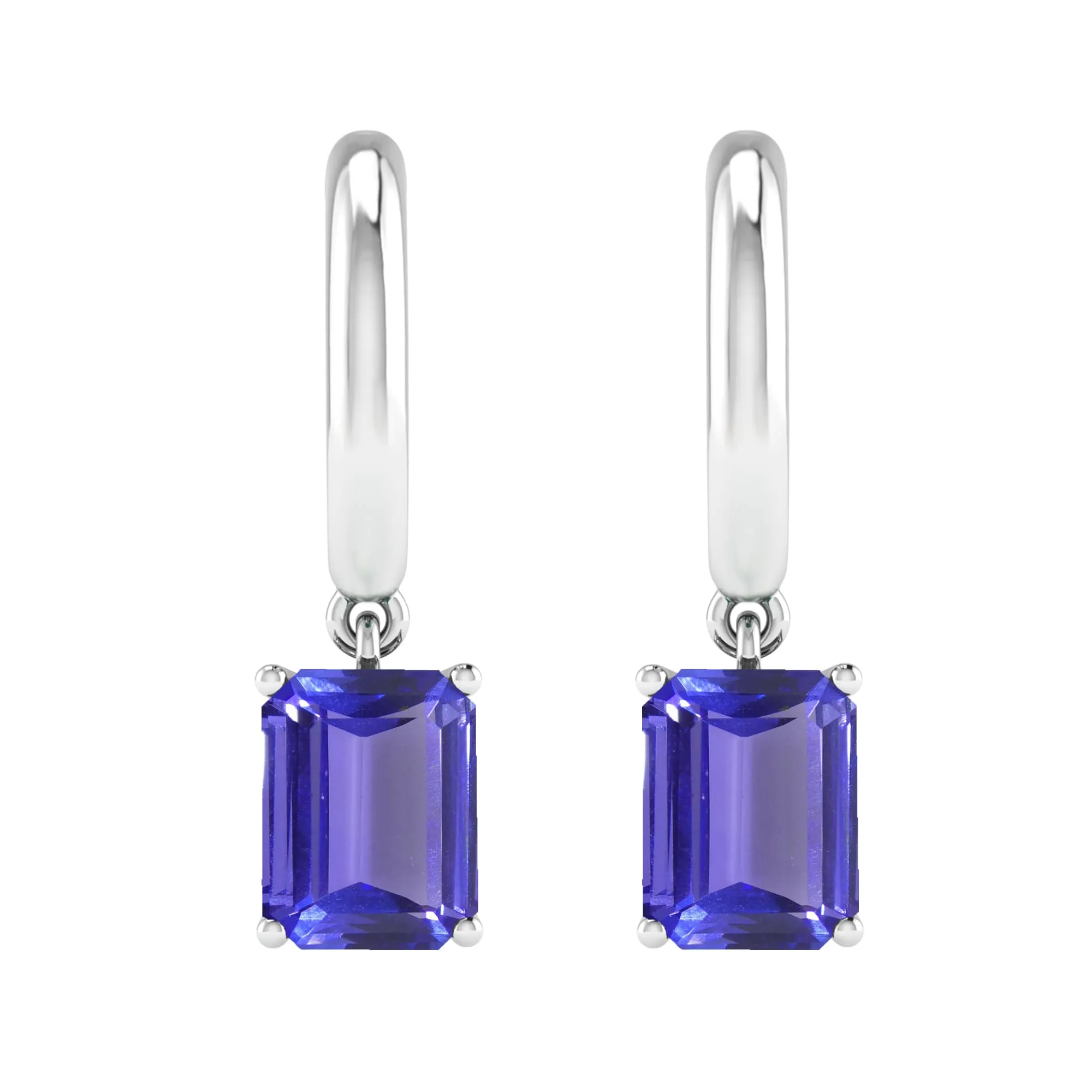 Sterling Silver 3.40CT Natural Tanzanite Dangle Earrings sold by Zulily