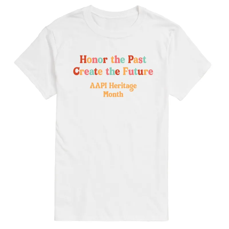 Instant Message - Honor Past Create Future - Men's Short Sleeve Graphic T-Shirt sold by Zulily