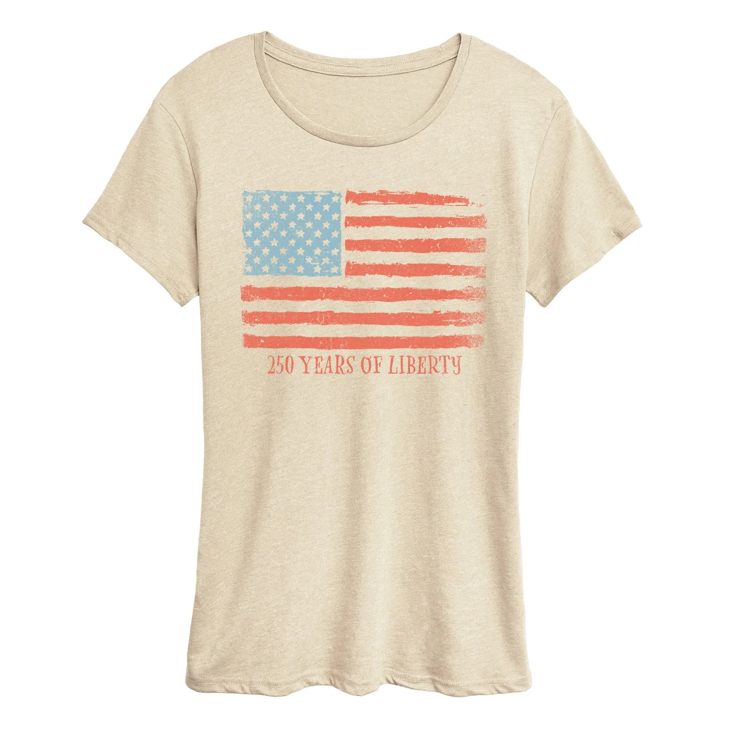 Instant Message - 250 Years of Liberty Flag - Women's Short Sleeve Graphic T-Shirt sold by Zulily product image thumbnail 2
