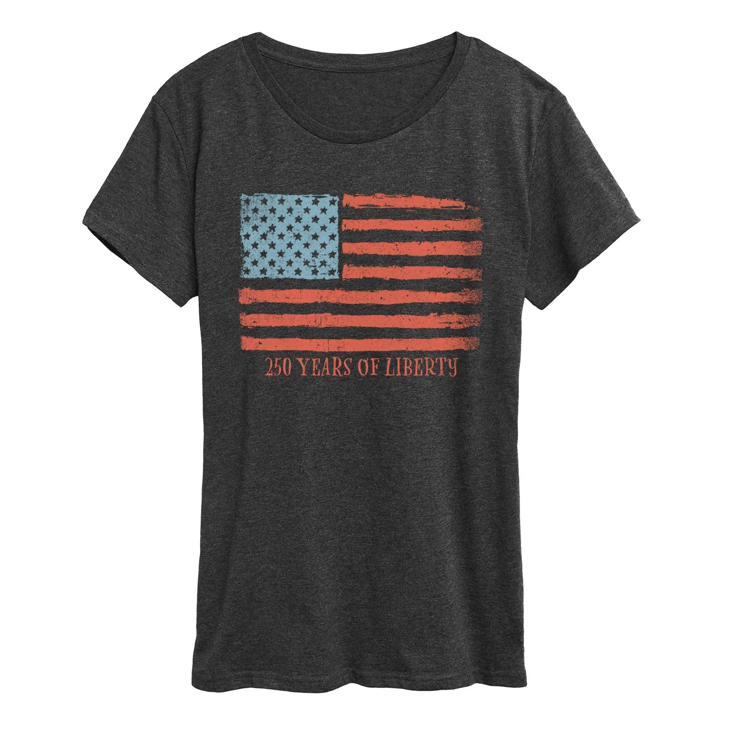 Instant Message - 250 Years of Liberty Flag - Women's Short Sleeve Graphic T-Shirt sold by Zulily product image thumbnail 4