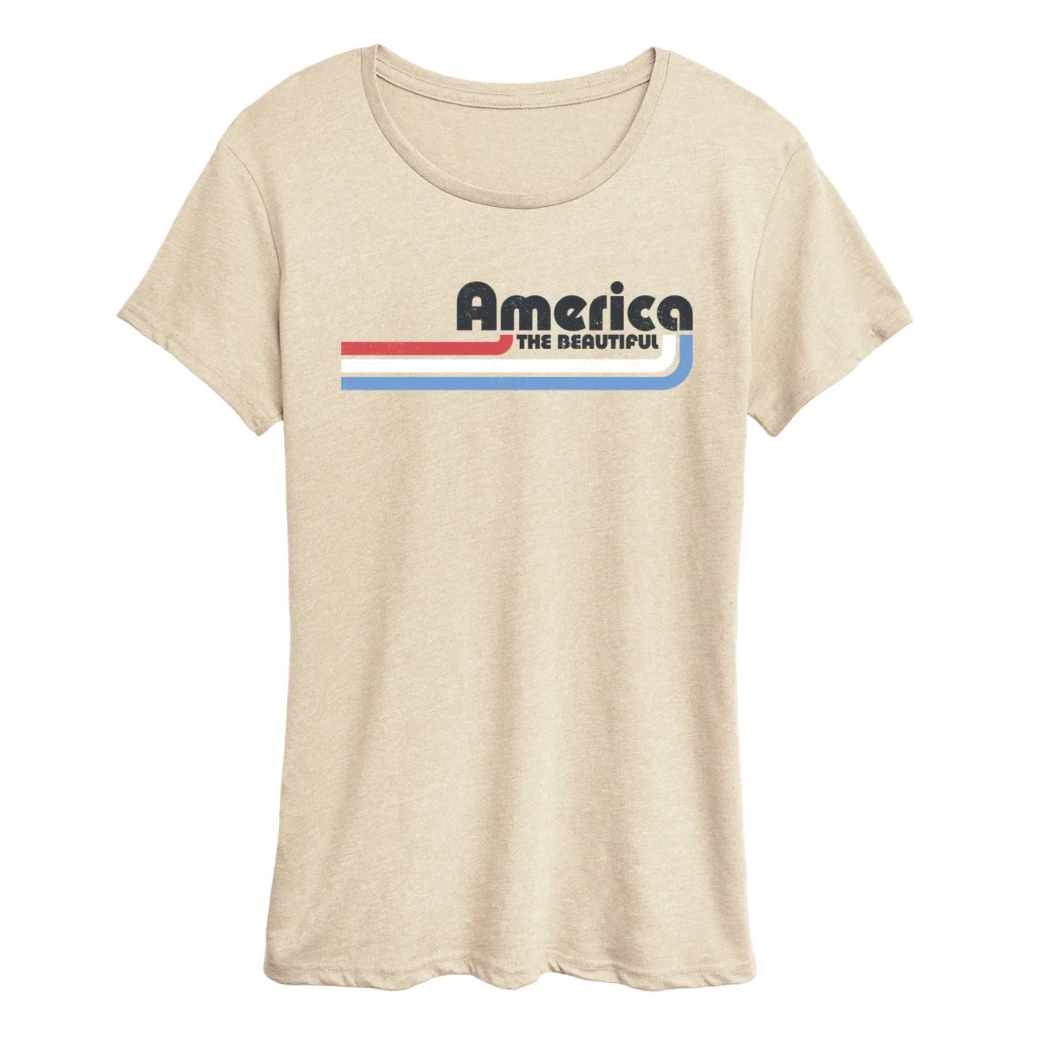Instant Message - America Lines - Women's Short Sleeve Graphic T-Shirt sold by Zulily product image thumbnail 2