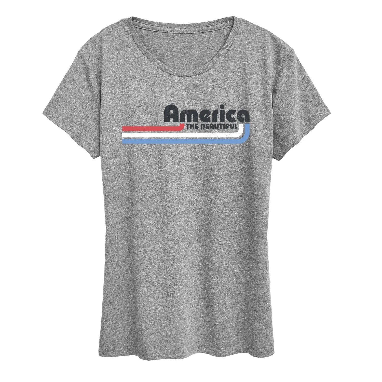 Instant Message - America Lines - Women's Short Sleeve Graphic T-Shirt sold by Zulily product image thumbnail 3