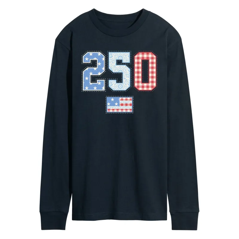 Instant Message - 250 Americana Quilt - Men's Long Sleeve Graphic T-Shirt sold by Zulily