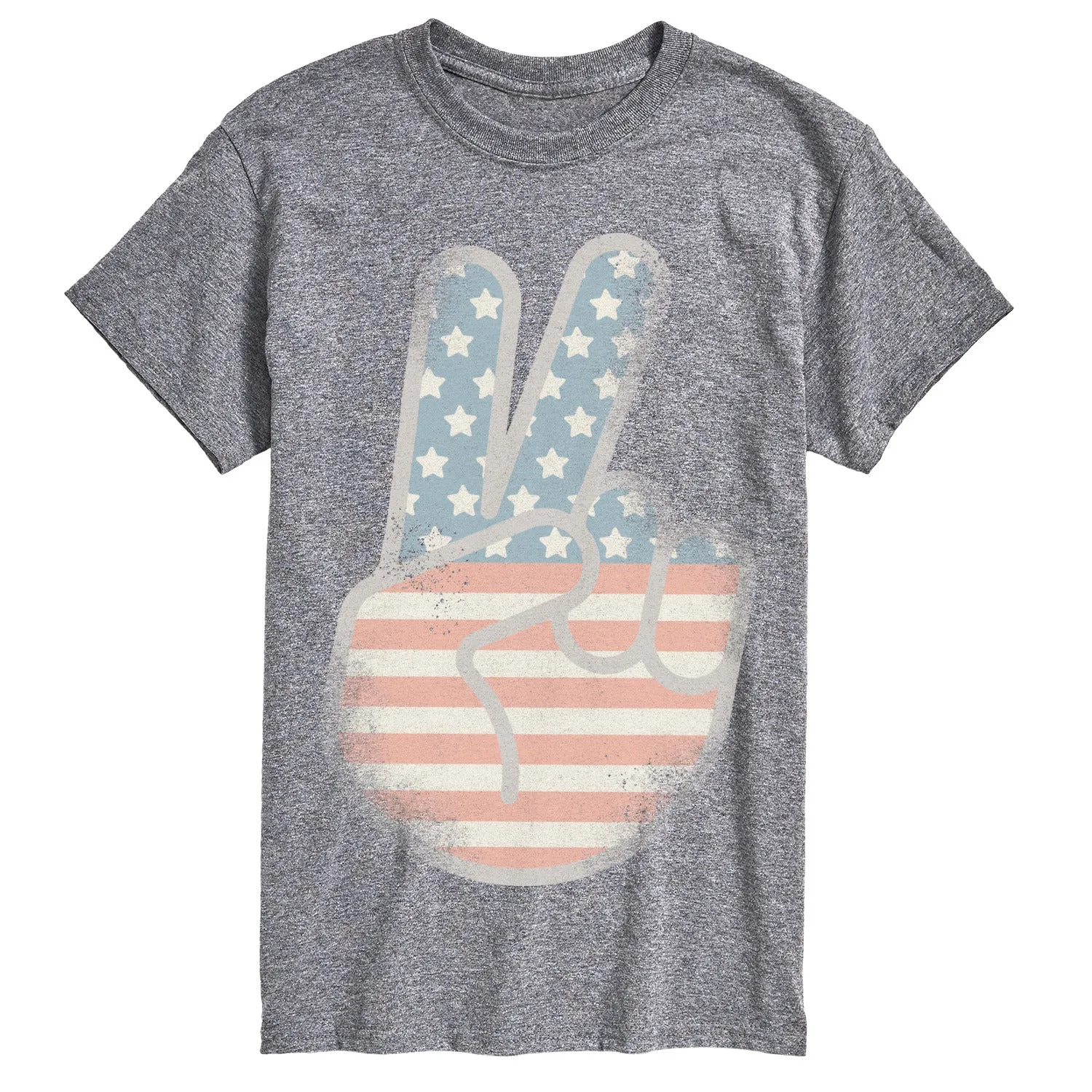 Instant Message - Flag Peace Sign - Men's Short Sleeve Graphic T-Shirt sold by Zulily product image thumbnail 2