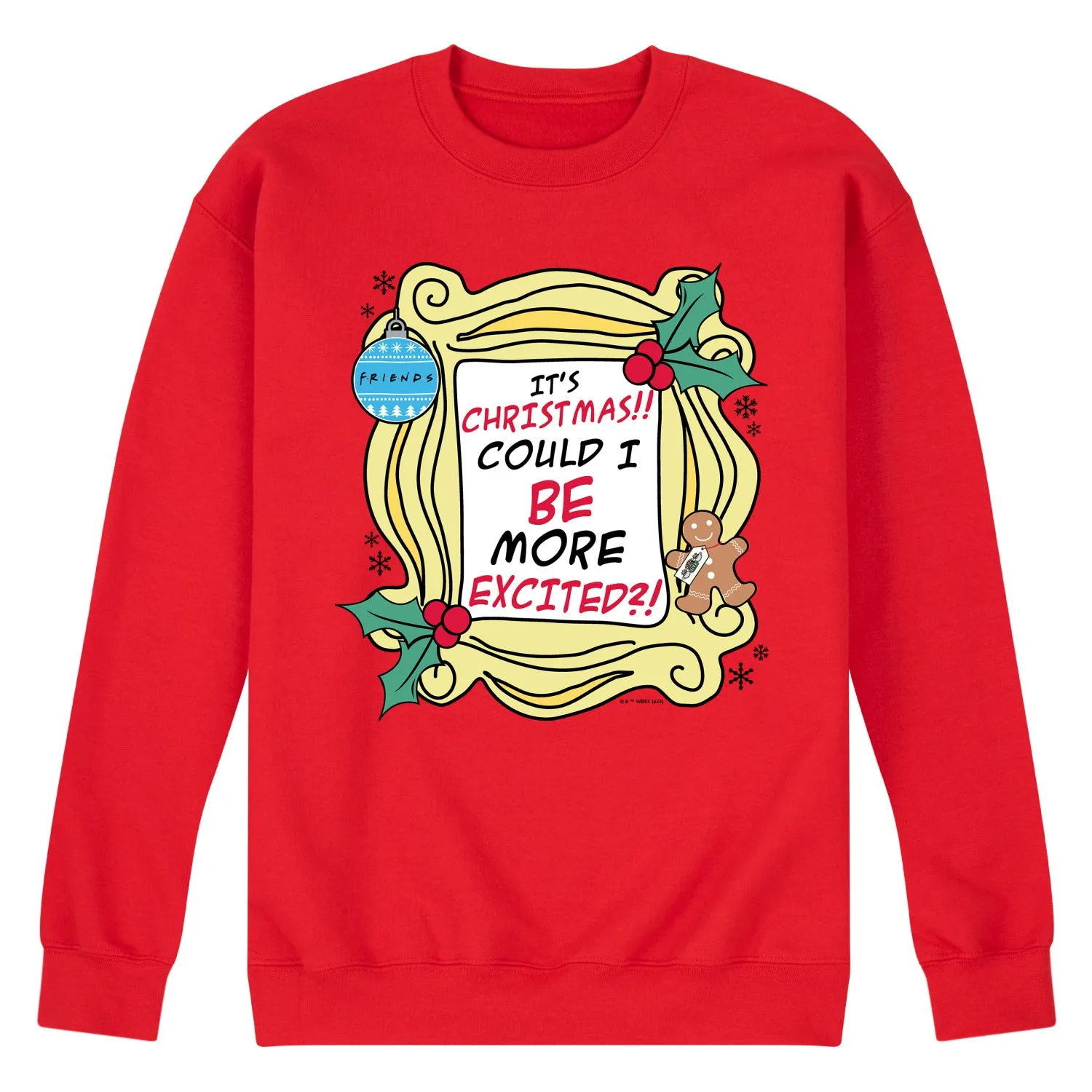Friends - It's Christmas - Men's Crew Fleece Sweatshirt sold by Zulily product image thumbnail 2