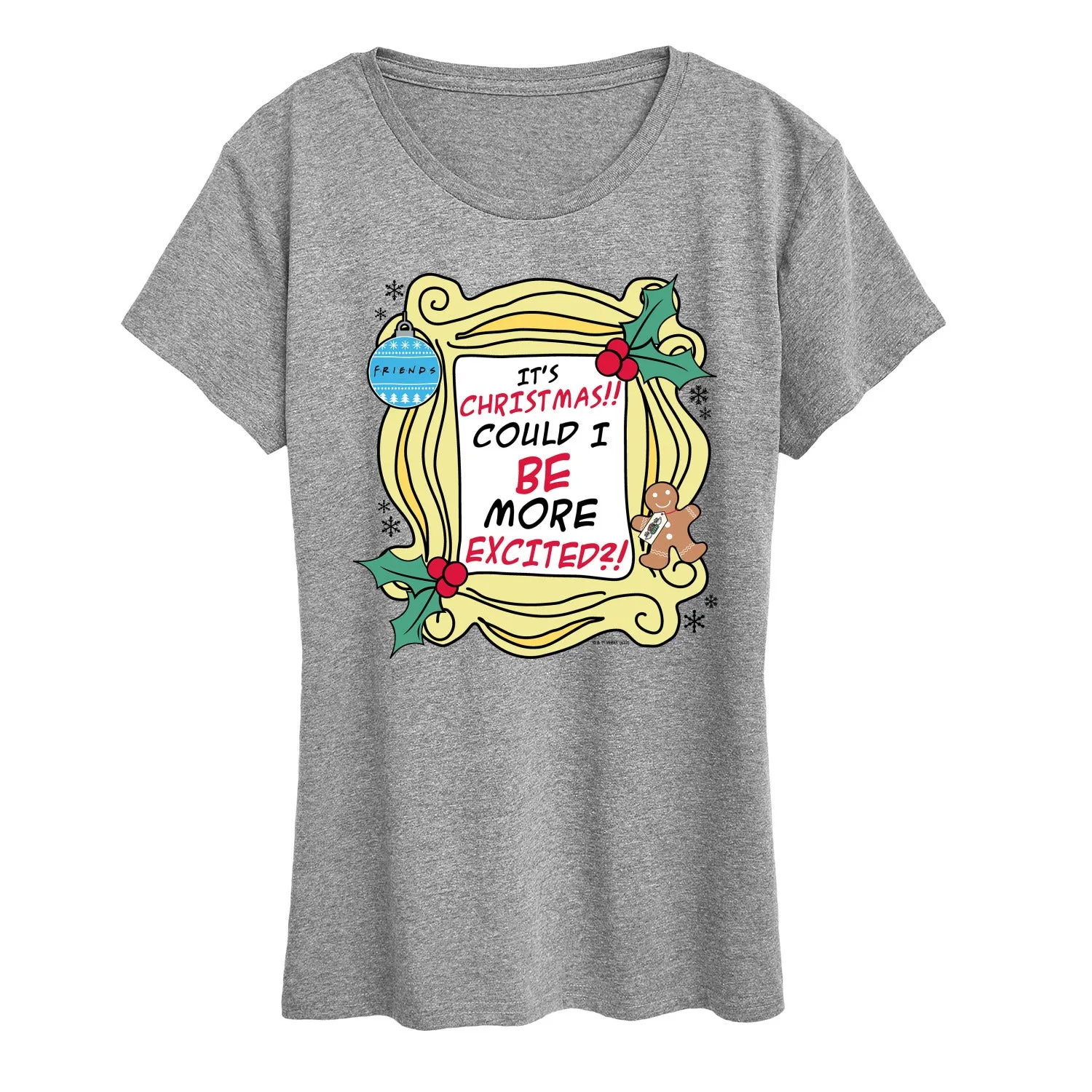 Friends - It's Christmas - Women's Short Sleeve Graphic T-Shirt sold by Zulily product image thumbnail 4