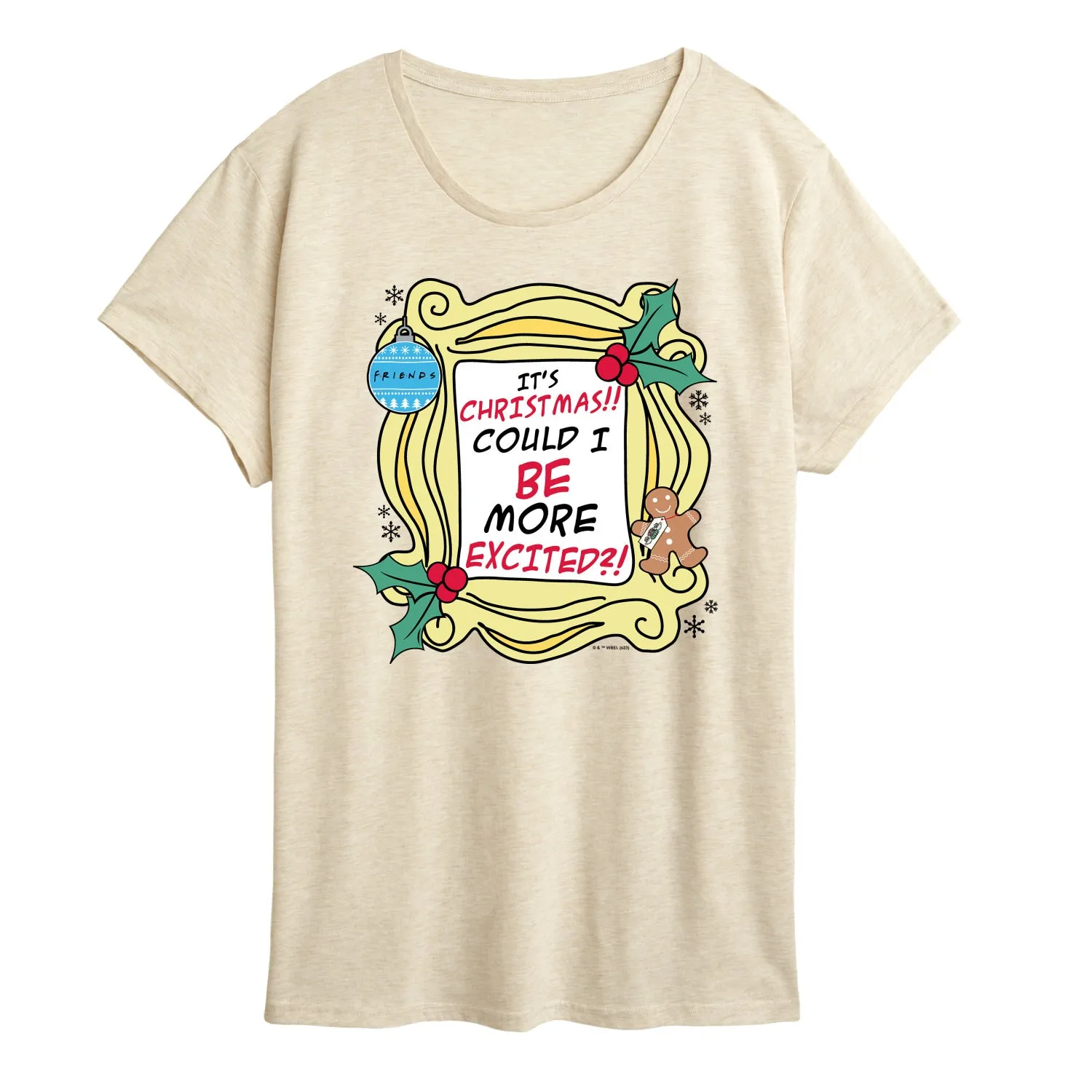 Friends - It's Christmas - Women's Short Sleeve Graphic T-Shirt sold by Zulily