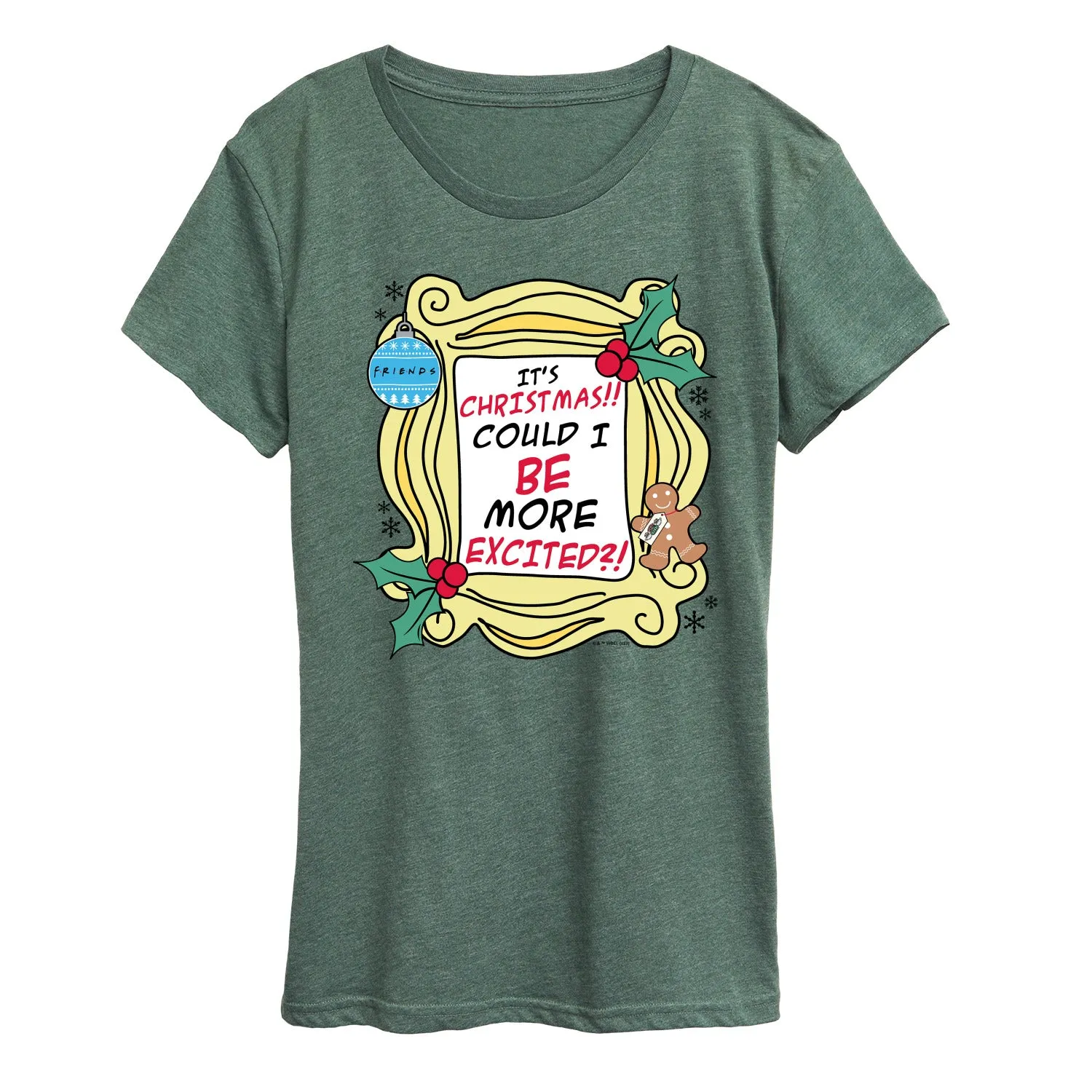 Friends - It's Christmas - Women's Short Sleeve Graphic T-Shirt sold by Zulily product image thumbnail 5
