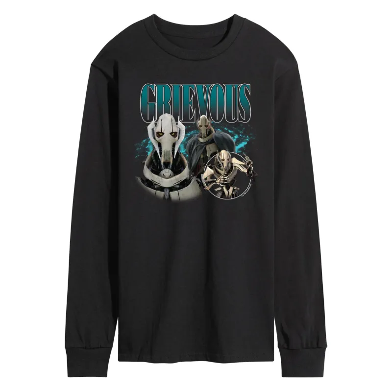 Star Wars - Grievous Bootleg - Men's Long Sleeve Graphic T-Shirt sold by Zulily