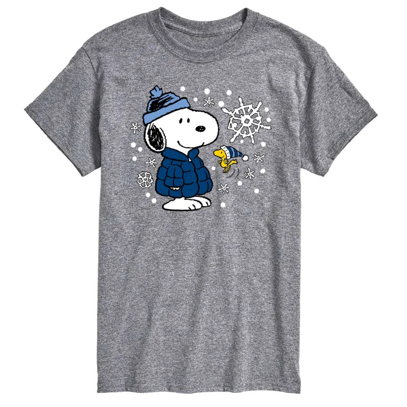 Peanuts - Snoopy Woodstock Hats - Men's Short Sleeve Graphic T-Shirt sold by Zulily