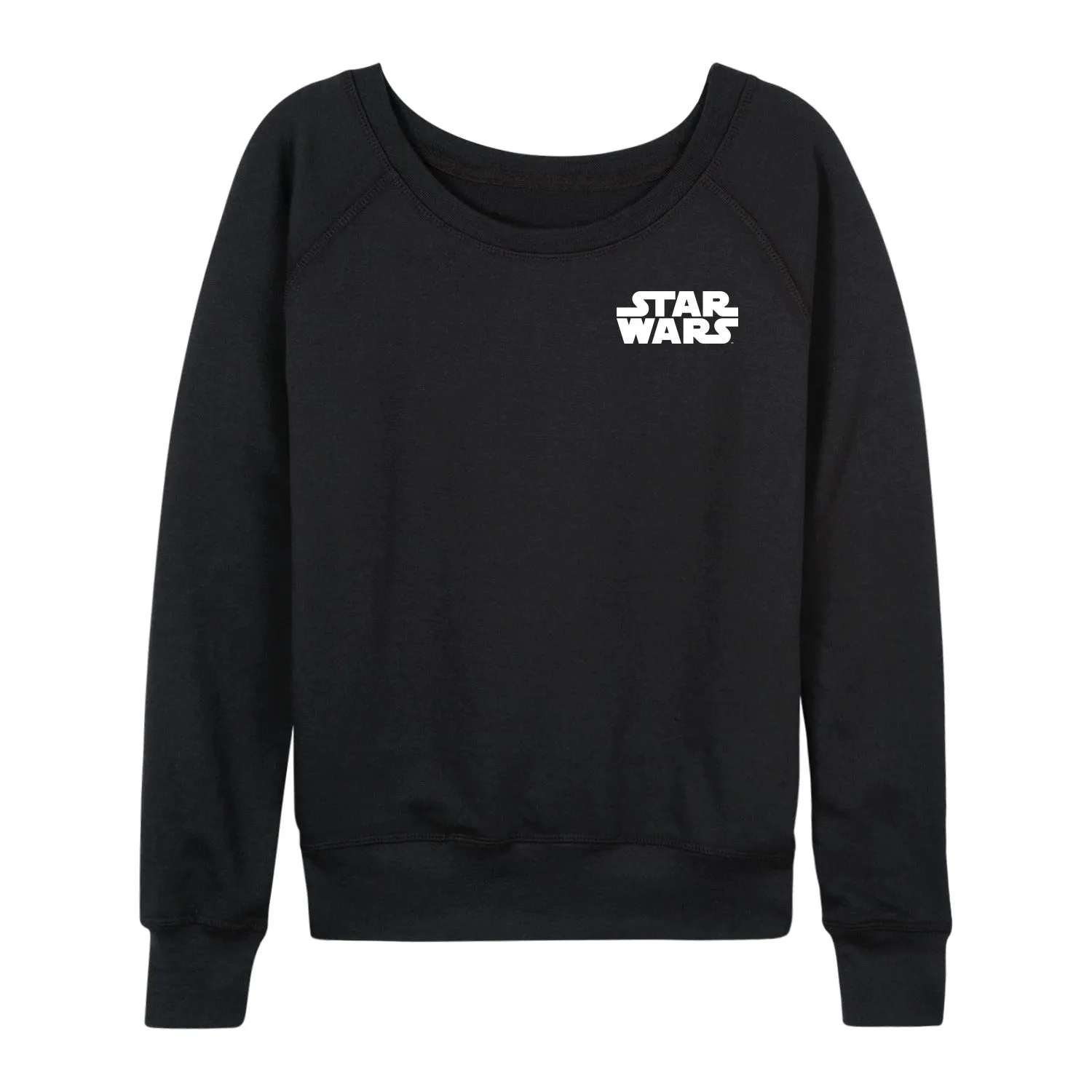Star Wars - White Logo - Women's French Terry Long Sleeve Pullover sold by Zulily