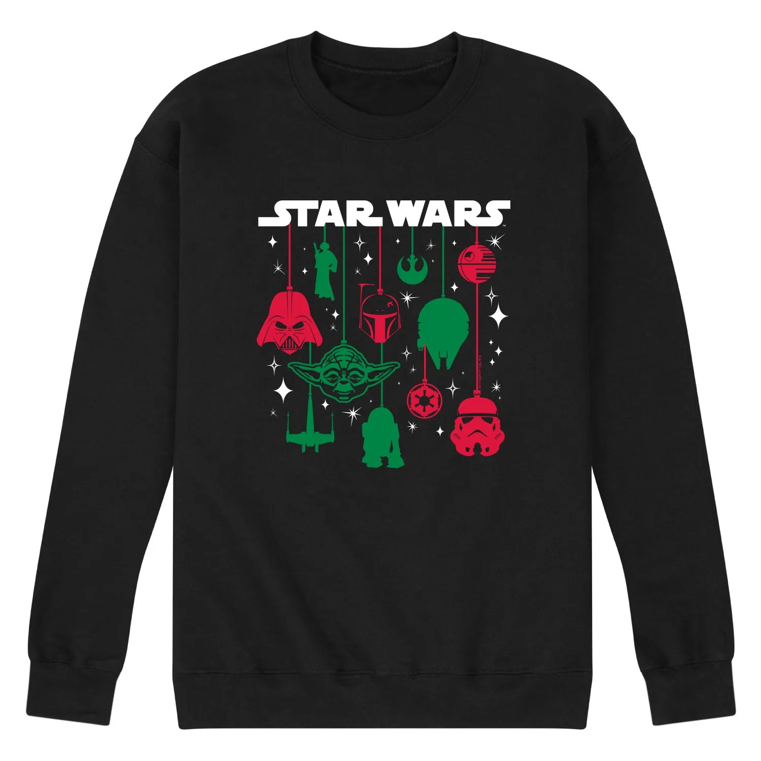 Star Wars - Red and Green Ornaments - Men's Crew Fleece Sweatshirt sold by Zulily product image thumbnail 3