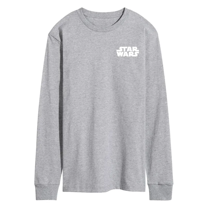 Star Wars - White Logo - Men's Long Sleeve Graphic T-Shirt sold by Zulily