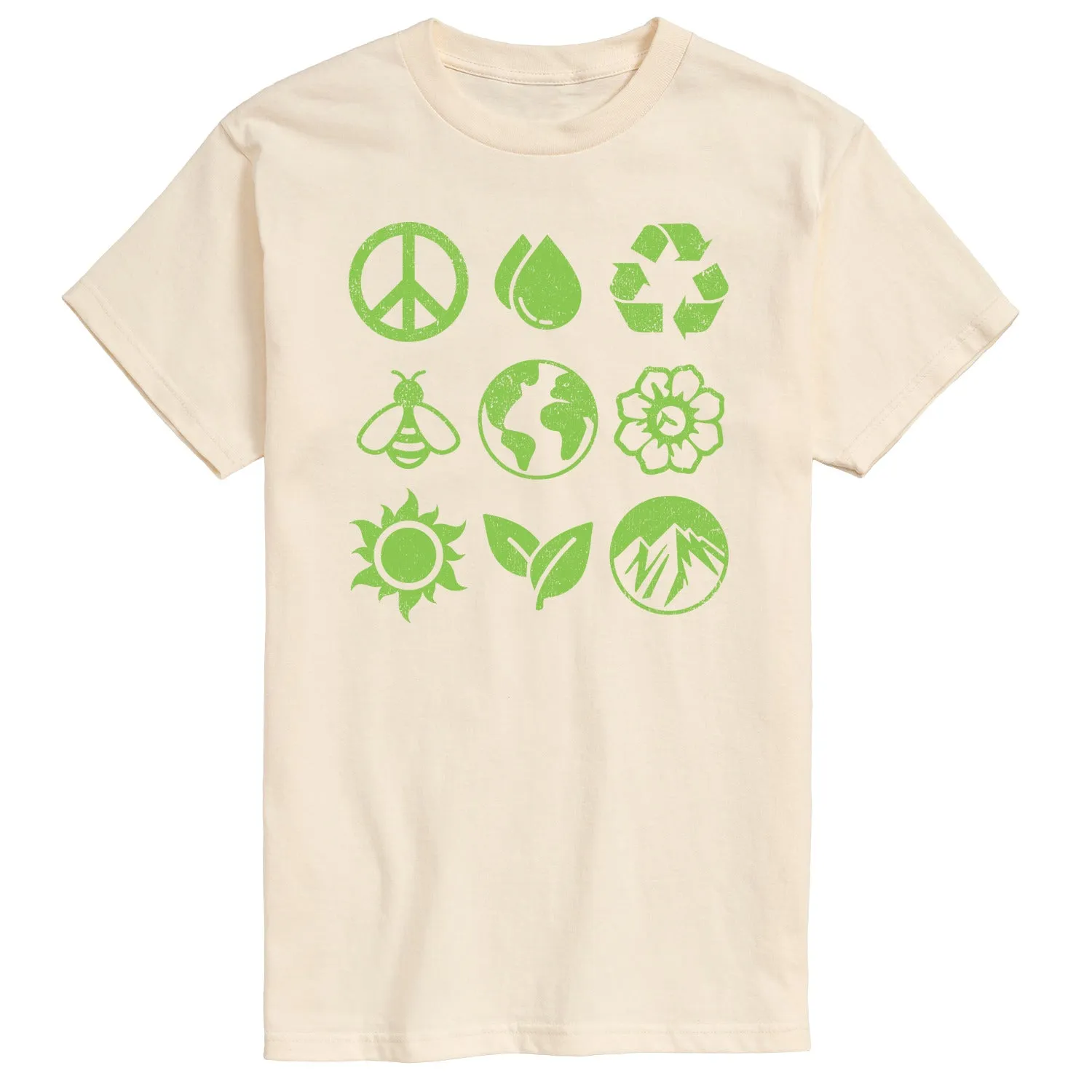 Instant Message - Earth Day Grid - Men's Short Sleeve Graphic T-Shirt sold by Zulily product image thumbnail 5