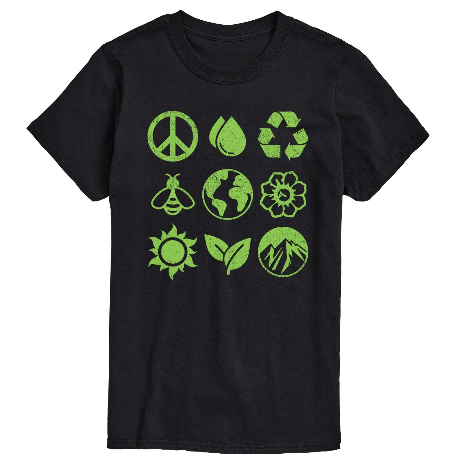 Instant Message - Earth Day Grid - Men's Short Sleeve Graphic T-Shirt sold by Zulily product image thumbnail 3