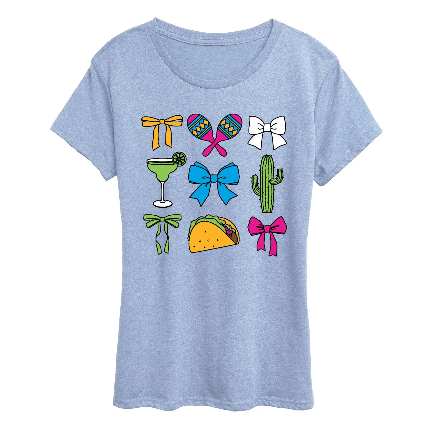 Instant Message - Cinco De Mayo Bows - Women's Short Sleeve Graphic T-Shirt sold by Zulily product image thumbnail 5