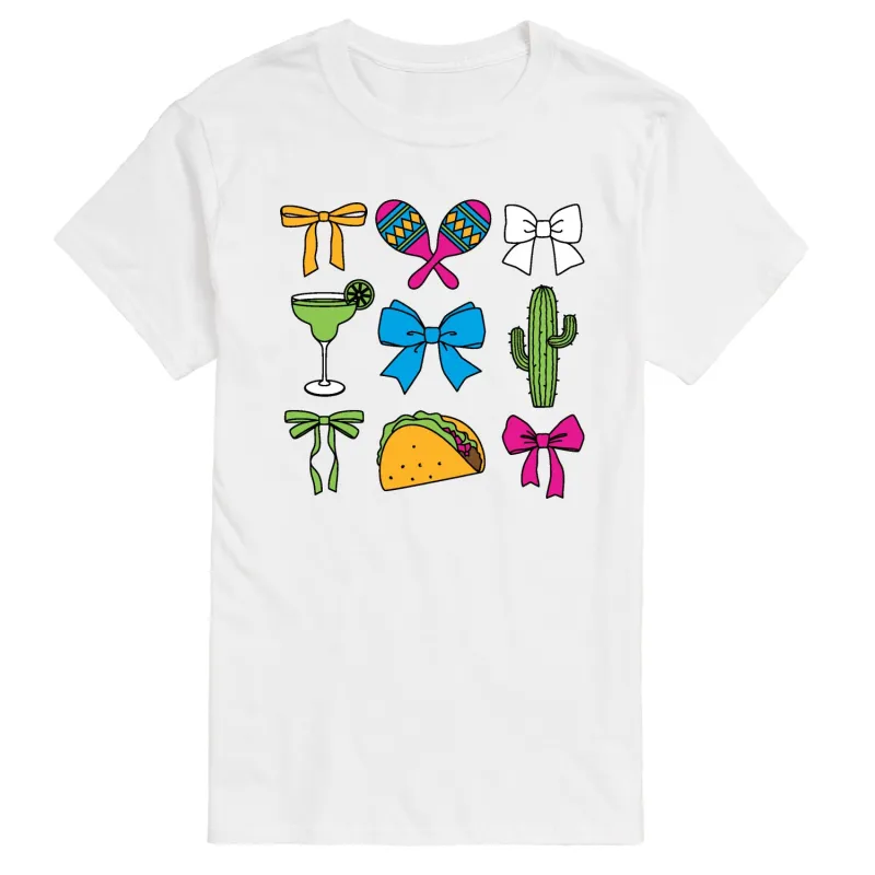 Instant Message - Cinco De Mayo Bows - Men's Short Sleeve Graphic T-Shirt sold by Zulily