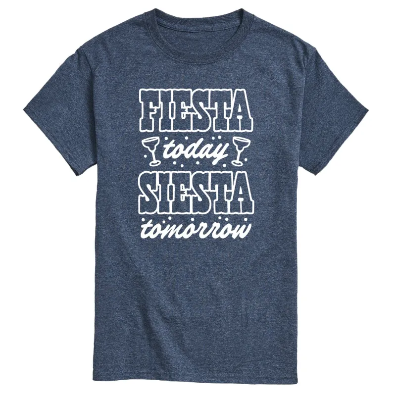 Instant Message - Fiesta Today Siesta Tomorrow - Men's Short Sleeve Graphic T-Shirt made by Zulily
