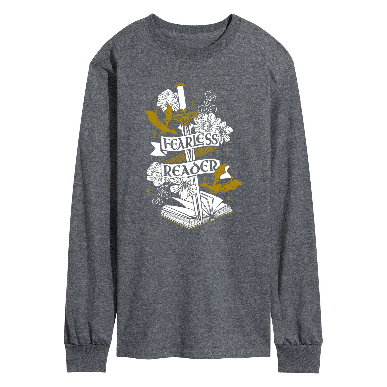 Instant Message - Fearless Reader - Men's Long Sleeve Graphic T-Shirt sold by Zulily product image thumbnail 2