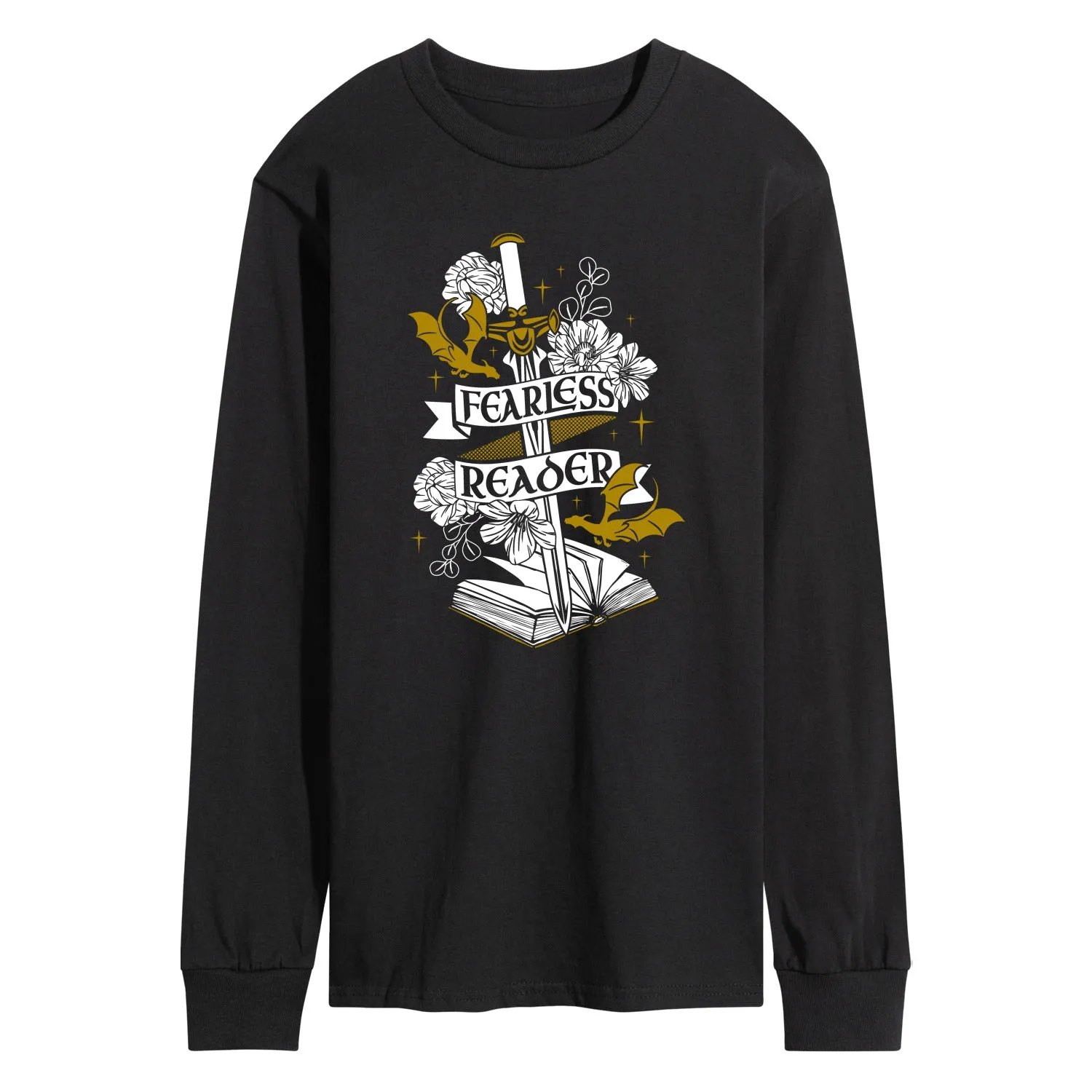 Instant Message - Fearless Reader - Men's Long Sleeve Graphic T-Shirt sold by Zulily product image thumbnail 3