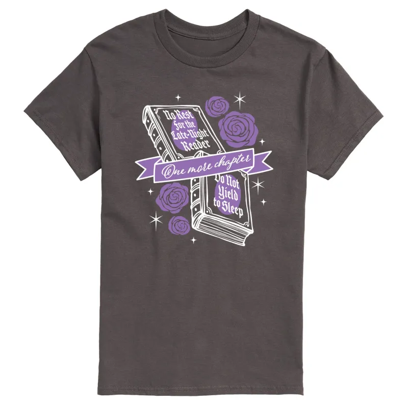 Instant Message - No Rest for the Late Night Reader - Men's Short Sleeve Graphic T-Shirt sold by Zulily