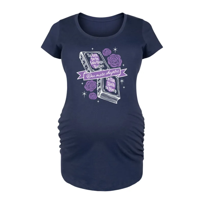 Instant Message - No Rest for the Late Night Reader - Women's Maternity Scoop Neck Graphic T-Shirt sold by Zulily