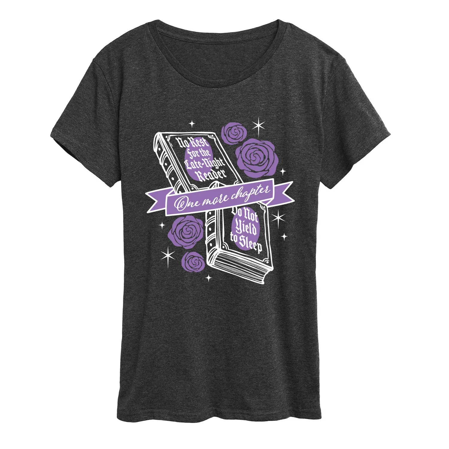 Instant Message - No Rest for the Late Night Reader - Women's Short Sleeve Graphic T-Shirt sold by Zulily product image thumbnail 3