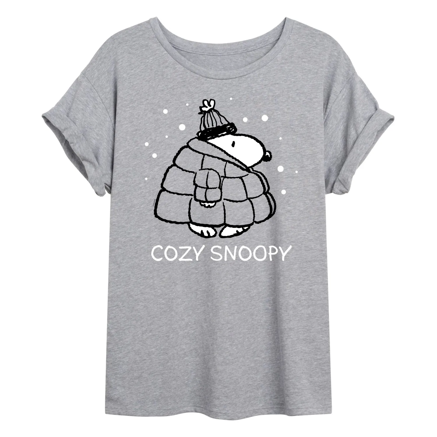 Peanuts - Cozy Snoopy - Women's Oversized T-Shirt sold by Zulily