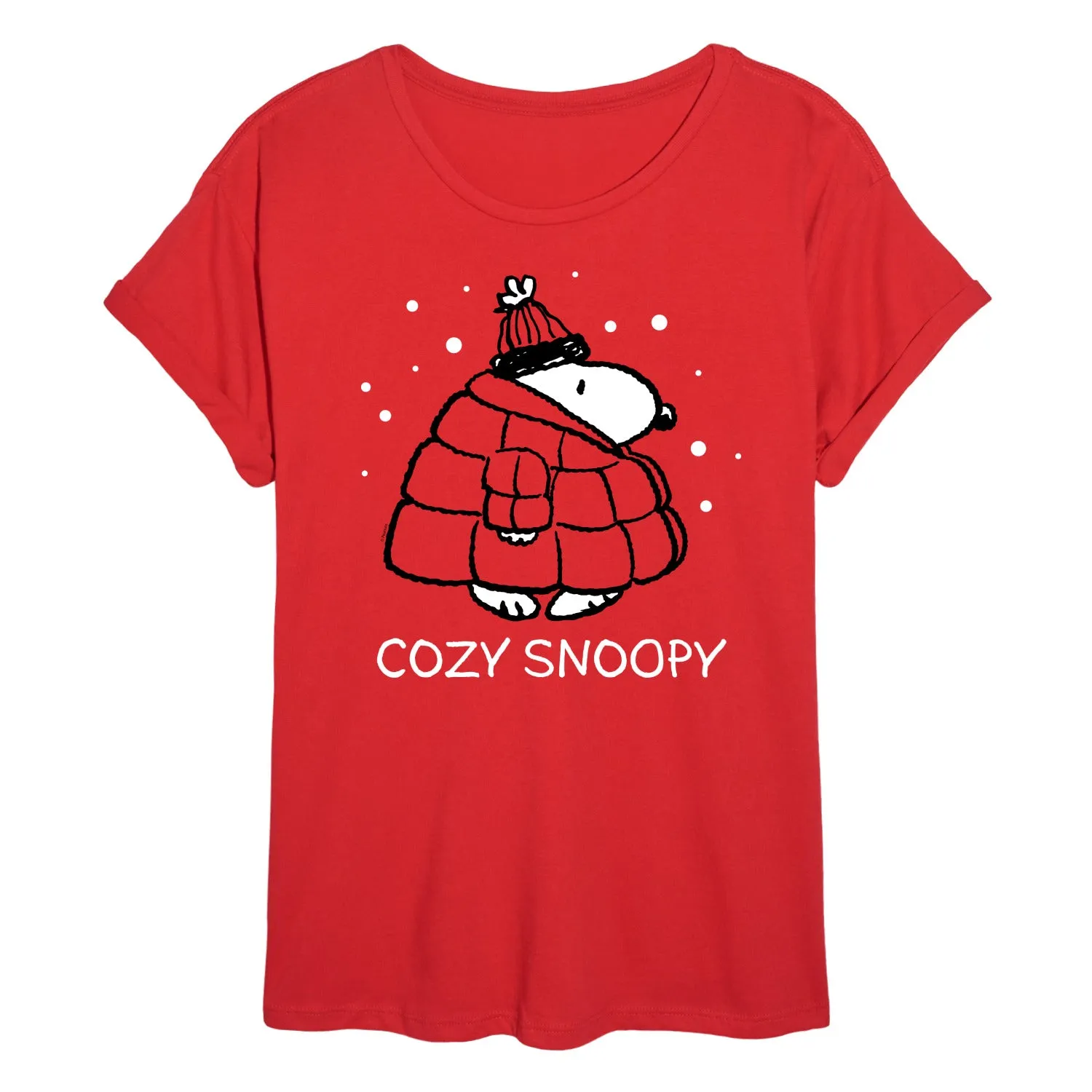Peanuts - Cozy Snoopy - Women's Oversized T-Shirt sold by Zulily product image thumbnail 2