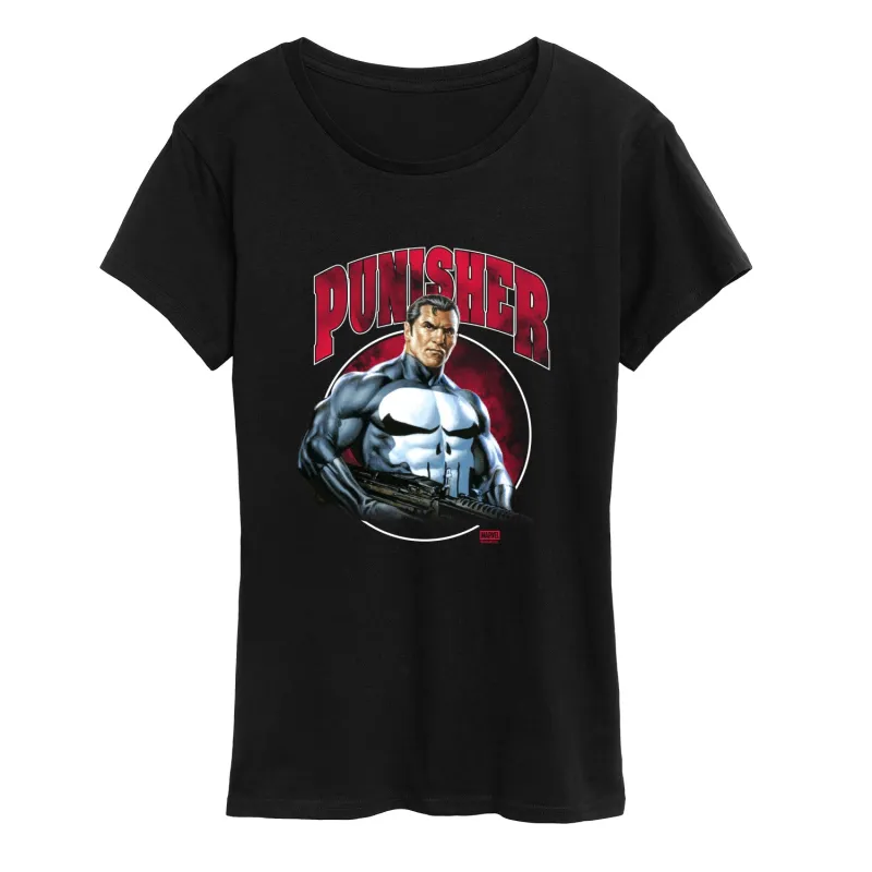 Marvel - Punisher Bootleg - Women's Short Sleeve Graphic T-Shirt sold by Zulily