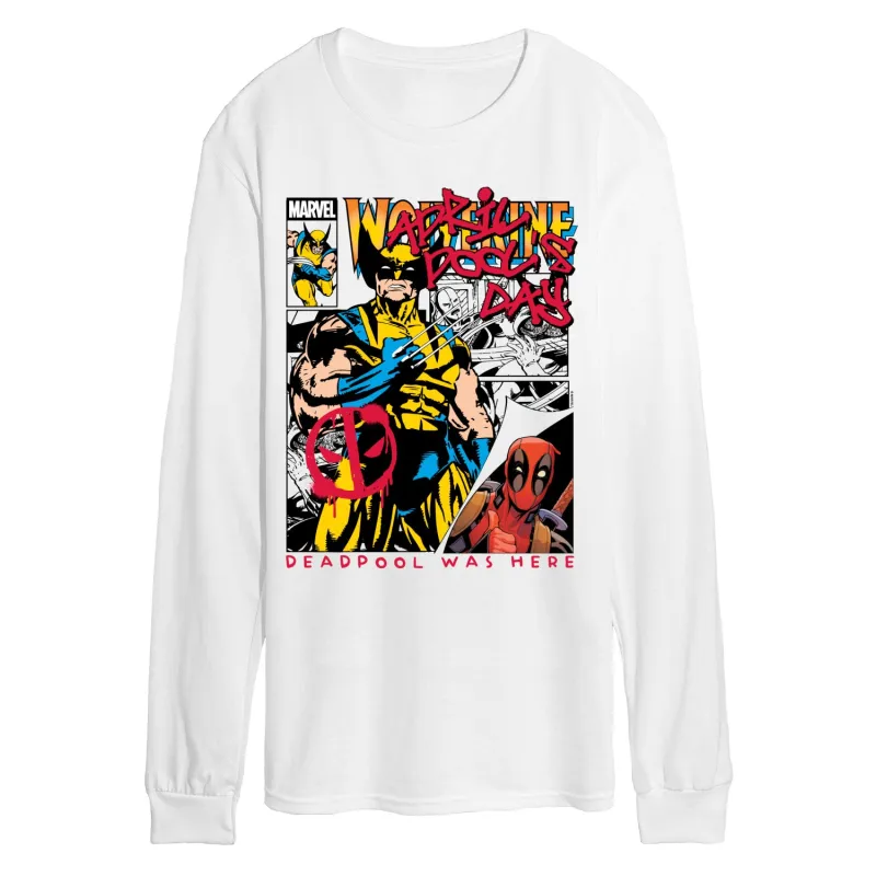 Marvel - April Pool's Day Comic - Men's Long Sleeve Graphic T-Shirt sold by Zulily