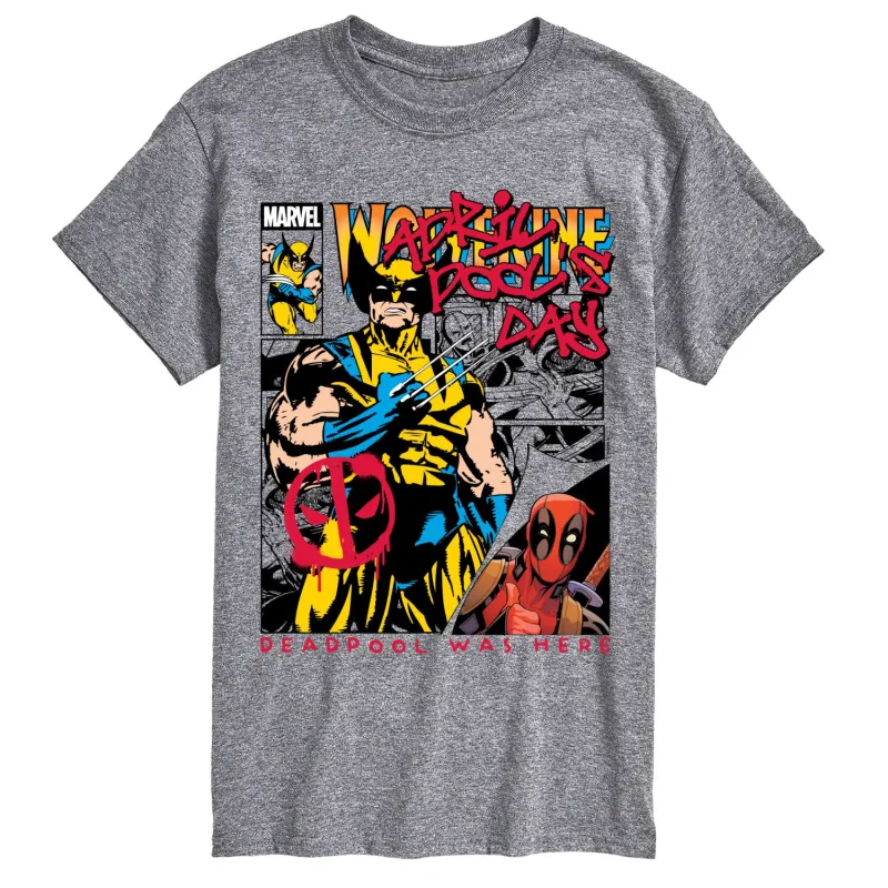 Marvel - April Pool's Day Comic - Men's Short Sleeve Graphic T-Shirt sold by Zulily