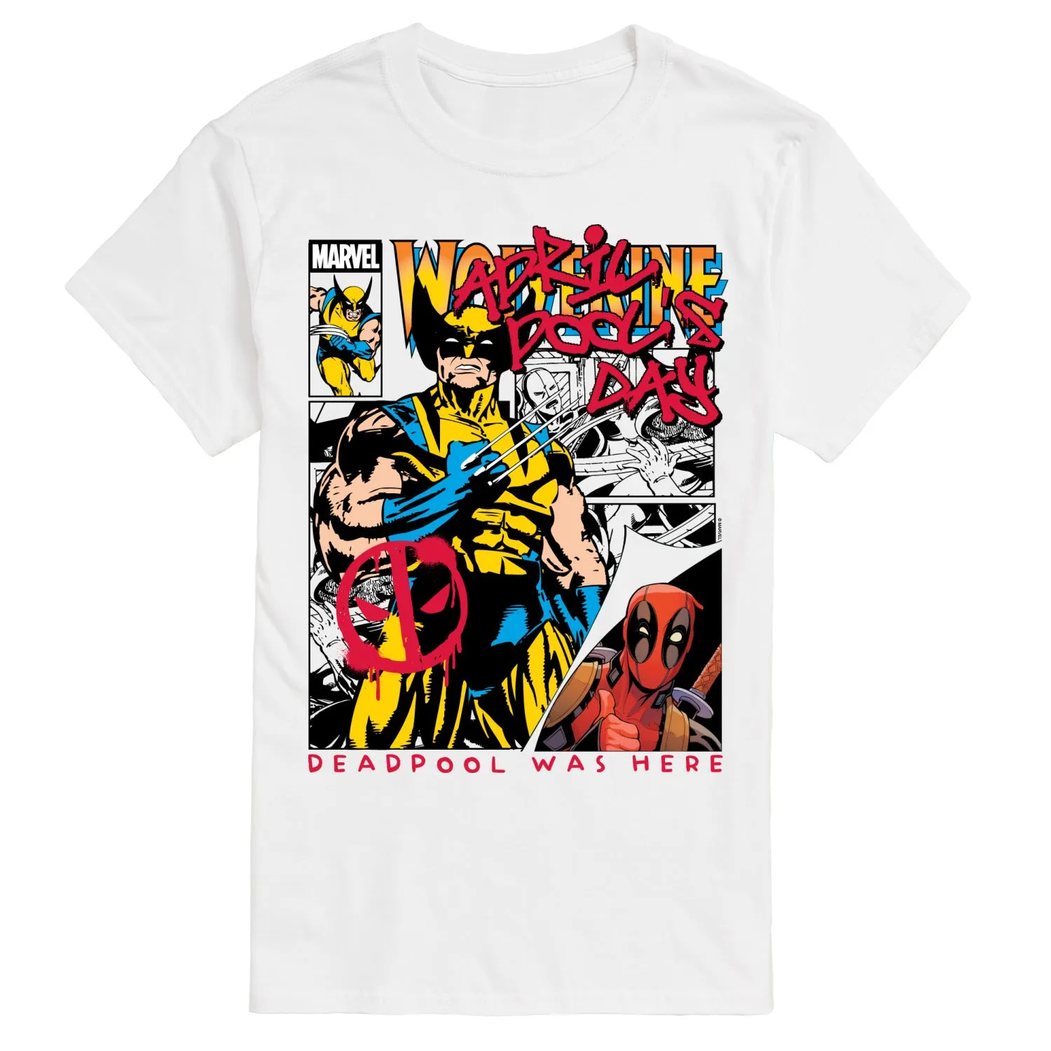 Marvel - April Pool's Day Comic - Men's Short Sleeve Graphic T-Shirt sold by Zulily product image thumbnail 3