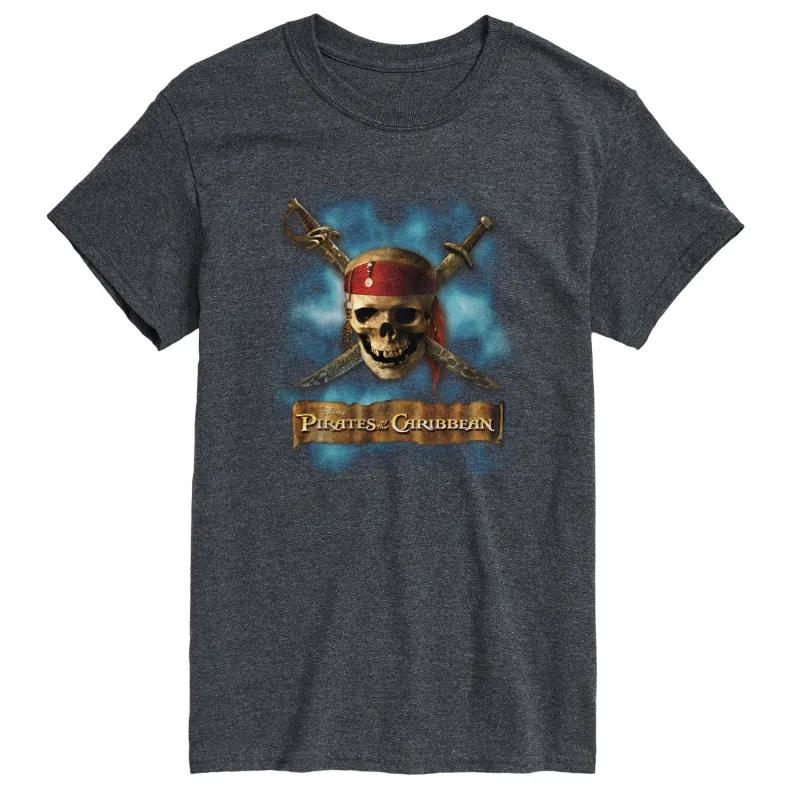 Pirates of the Caribbean - Skull and Swords - Men's Short Sleeve Graphic T-Shirt sold by Zulily