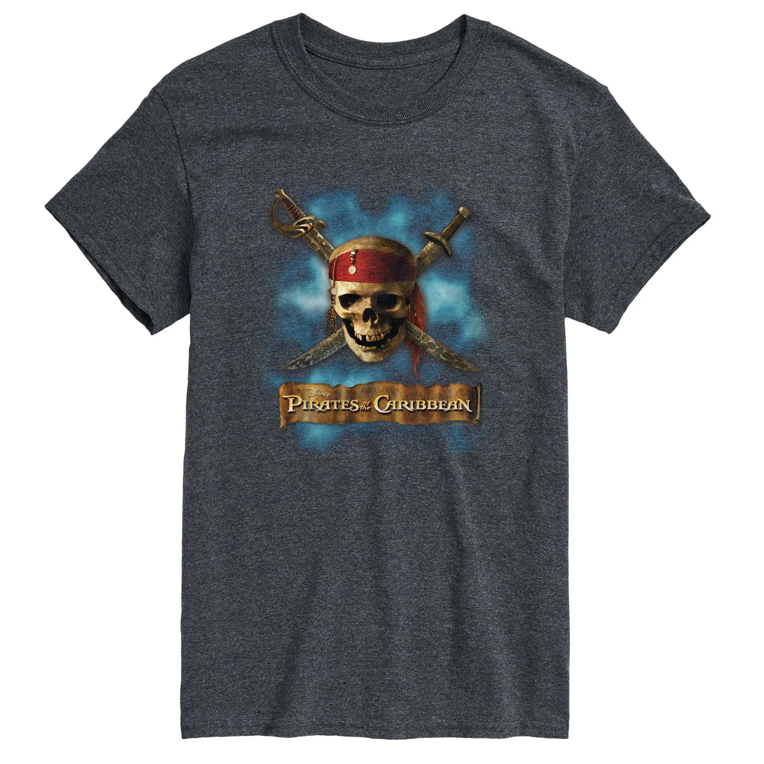 Pirates of the Caribbean - Skull and Swords - Men's Short Sleeve Graphic T-Shirt sold by Zulily