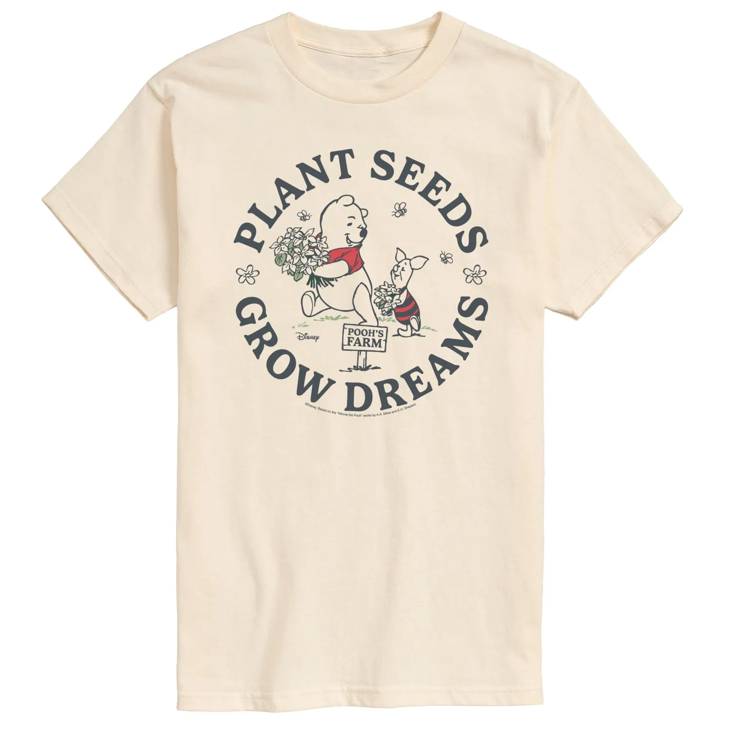 Winnie the Pooh - Plant Seeds Grow Dreams - Men's Short Sleeve Graphic T-Shirt sold by Zulily product image thumbnail 2