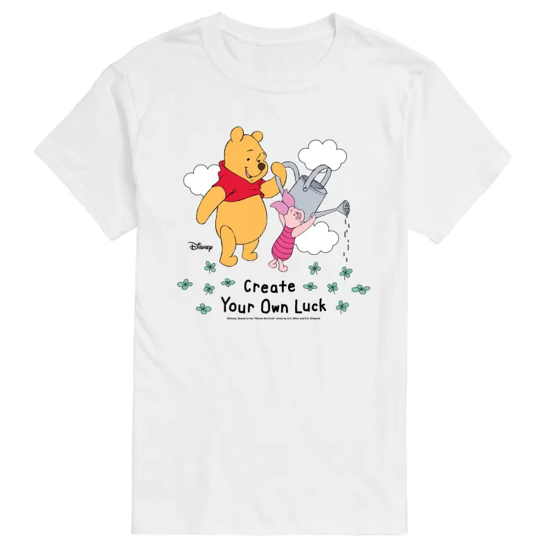 Winnie the Pooh - Create Own Luck - Men's Short Sleeve Graphic T-Shirt sold by Zulily