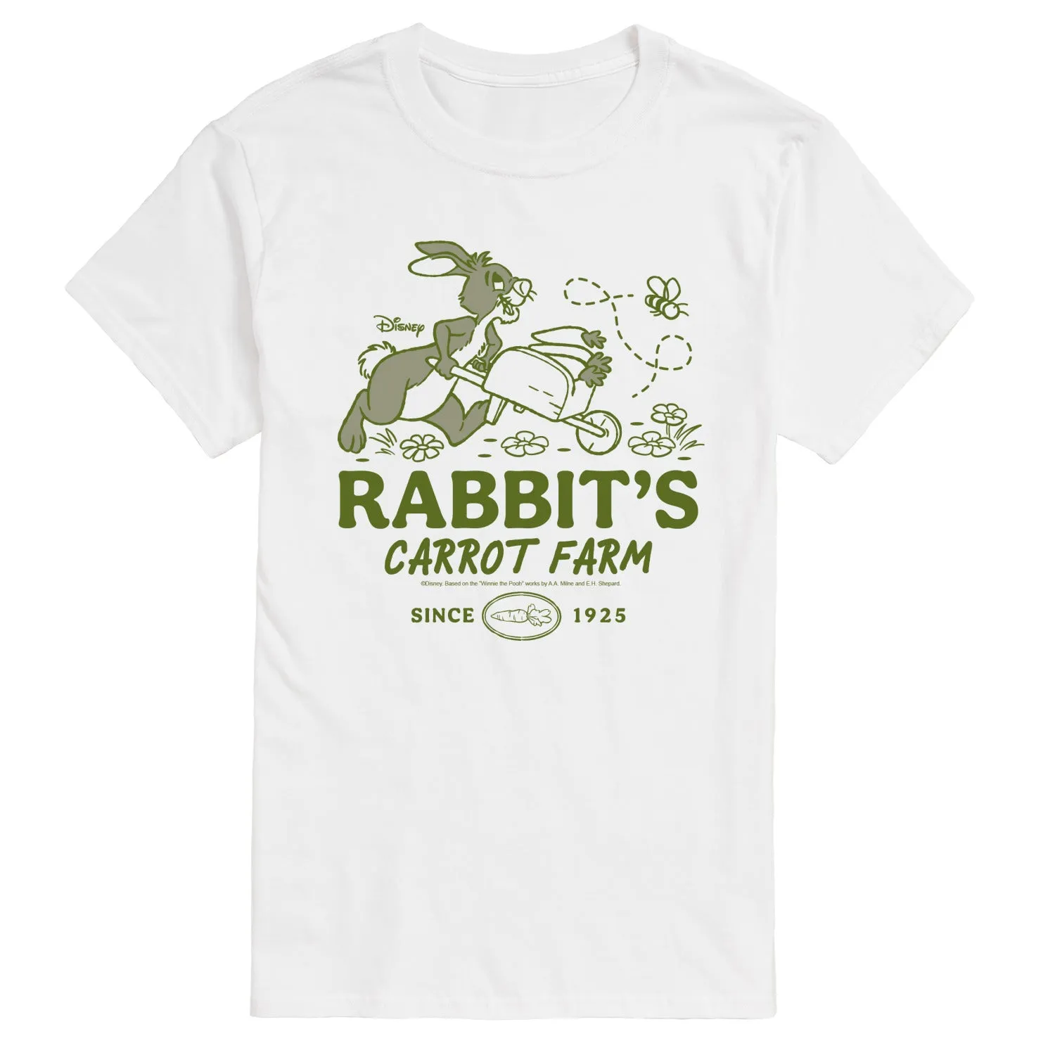 Winnie the Pooh - Rabbit's Carrot Farm - Men's Short Sleeve Graphic T-Shirt sold by Zulily