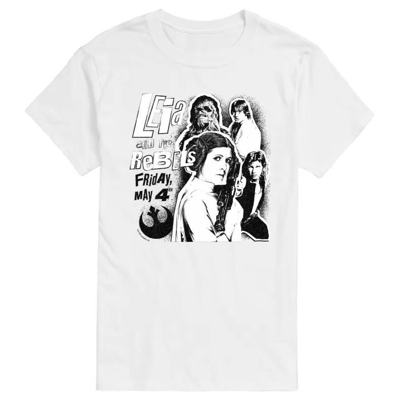 Star Wars - Leia and the Rebels - Men's Short Sleeve Graphic T-Shirt sold by Zulily