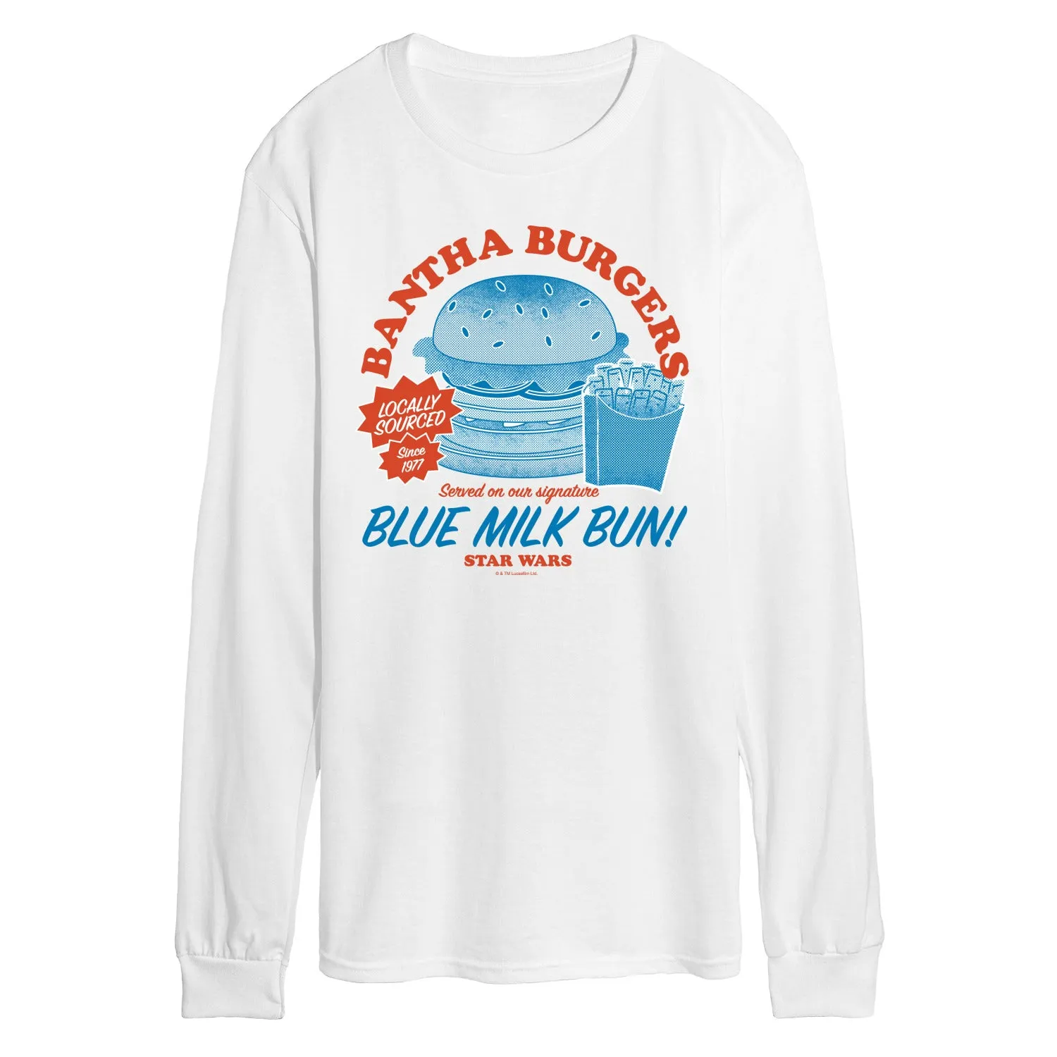 Star Wars - Bantha Burgers - Men's Long Sleeve Graphic T-Shirt sold by Zulily