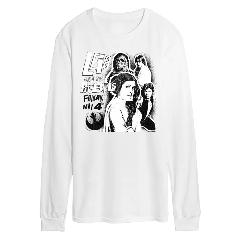Star Wars - Leia and the Rebels - Men's Long Sleeve Graphic T-Shirt sold by Zulily