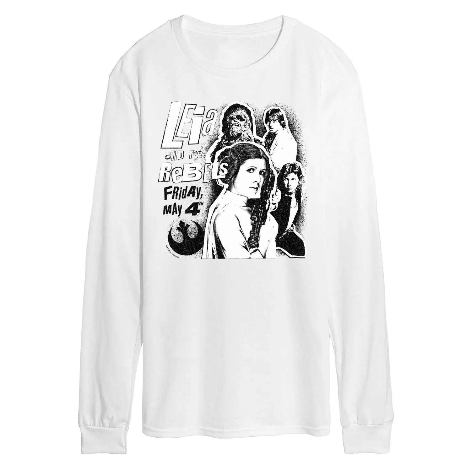 Star Wars - Leia and the Rebels - Men's Long Sleeve Graphic T-Shirt sold by Zulily