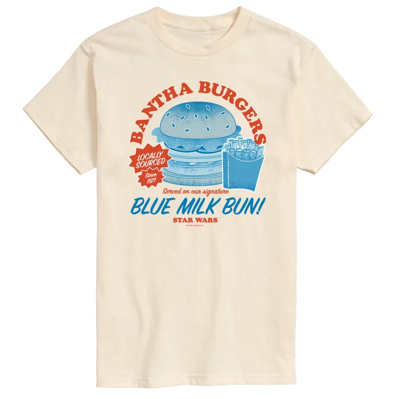 Star Wars - Bantha Burgers - Men's Short Sleeve Graphic T-Shirt sold by Zulily