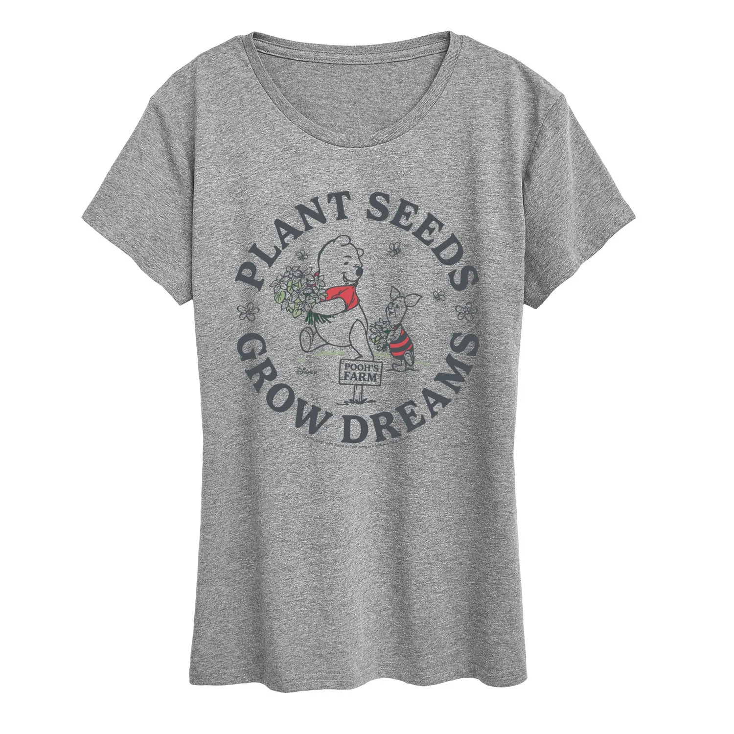 Winnie the Pooh - Plant Seeds Grow Dreams - Women's Short Sleeve Graphic T-Shirt sold by Zulily product image thumbnail 4