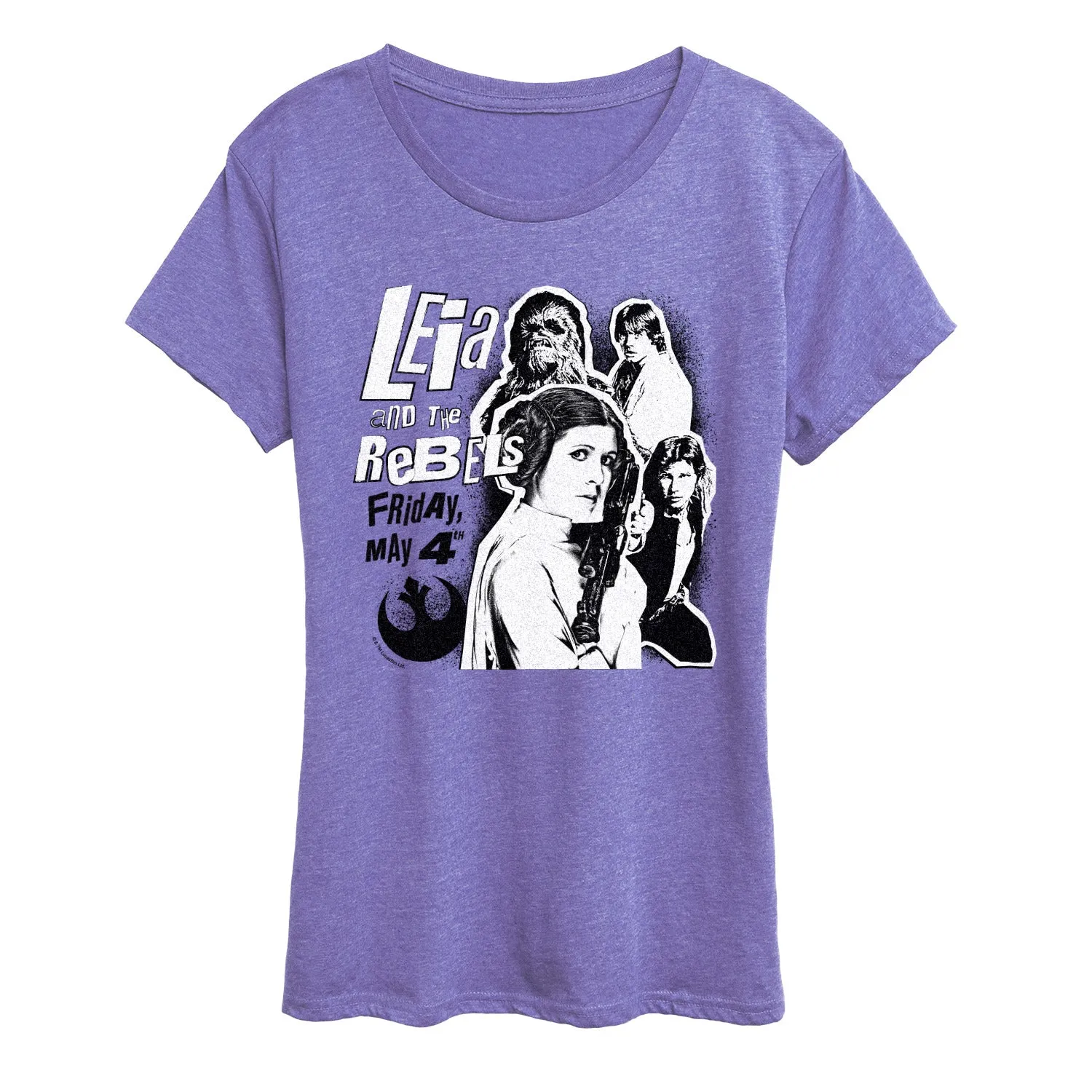 Star Wars - Leia and the Rebels - Women's Short Sleeve Graphic T-Shirt sold by Zulily product image thumbnail 5